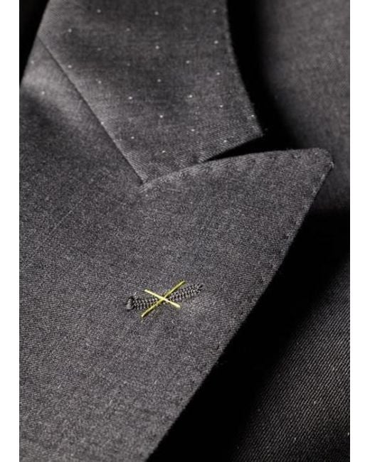 Paul Smith Gray Oversized Pin-Dot Wool Double-Breasted Blazer for men