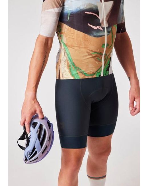 Paul Smith Blue Cycling Bib Shorts for men