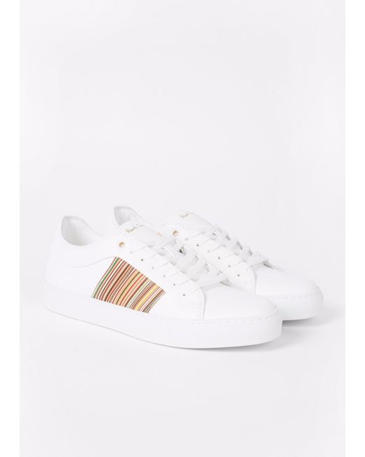 paul smith white ivo trainers