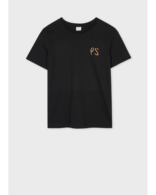 Paul Smith Black ' 'Swirl' Ps Logo T-Shirt