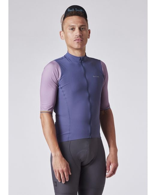 Paul Smith Blue Cycling Jersey for men