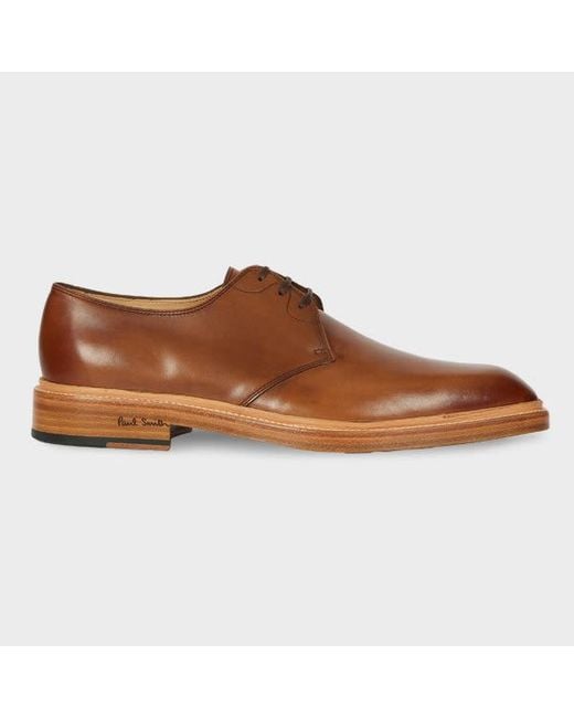 Paul Smith Brown Tan Leather 'Sheridan' Shoes for men