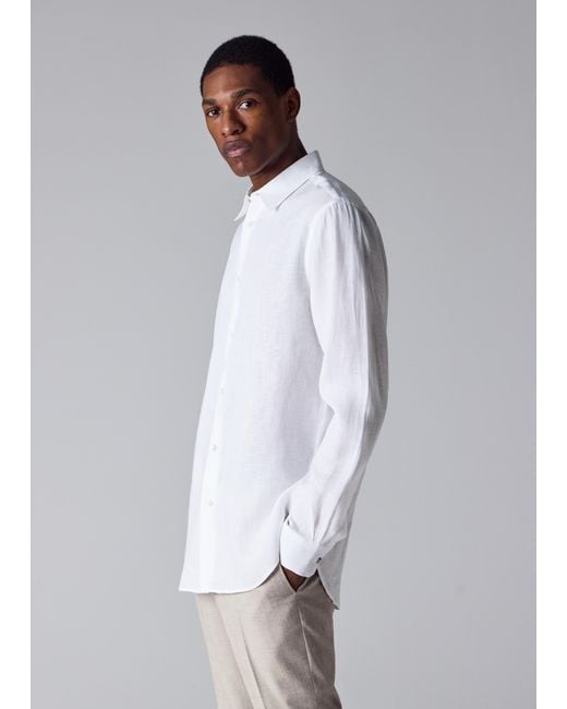 Paul Smith White Linen Shirt for men