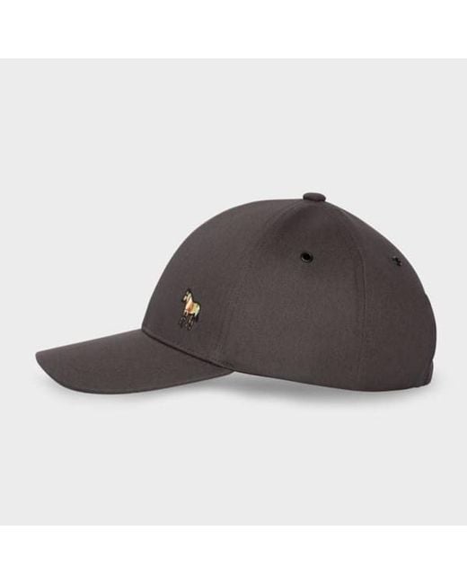Paul Smith Brown Dark Zebra Logo Cap for men