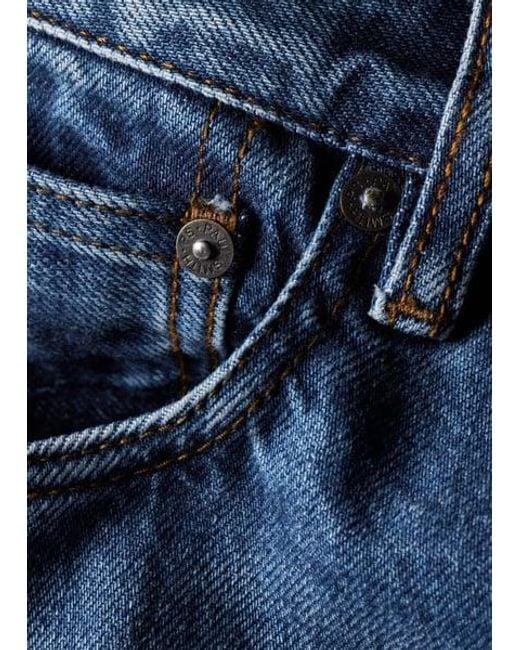 Paul Smith Blue Relaxed Tapered-Fit Mid-Wash Jeans for men