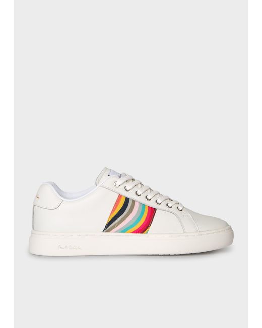 Paul Smith White 'lapin' Sneakers With 'swirl'