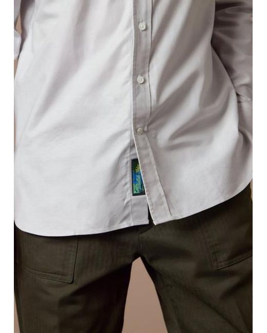Paul Smith Gray Oxford Cotton Shirt for men