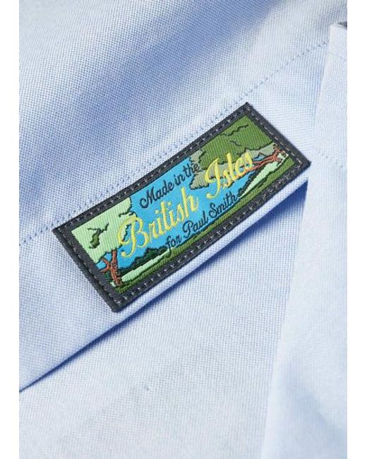 Paul Smith Blue Oxford Cotton Shirt for men
