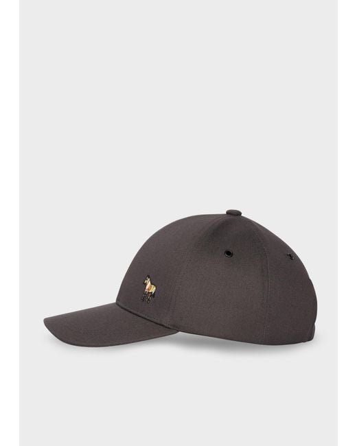 Paul Smith Brown Dark Zebra Logo Cap for men