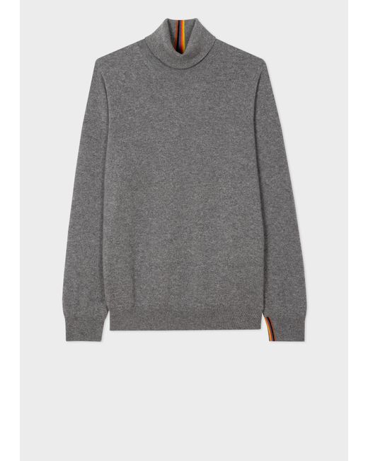 Paul Smith Gray Mens Sweater Roll Neck for men