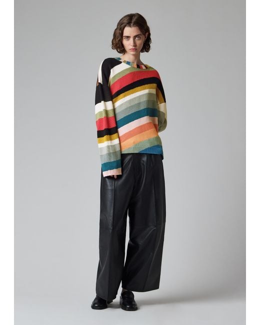 Paul Smith Gray 'Swirl' Crew Neck Sweater