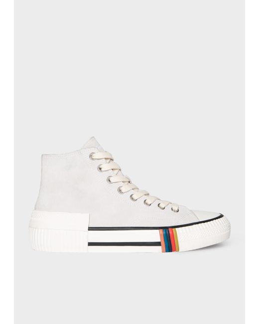 Paul Smith Off-white Suede 'kelvin' Trainers for men