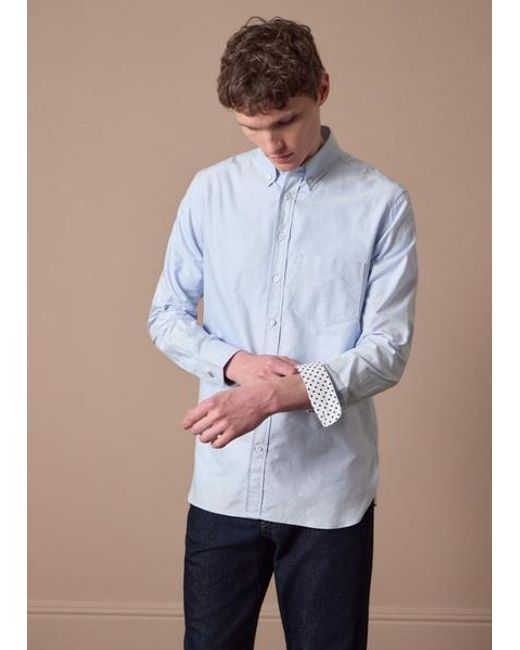Paul Smith Blue Oxford Cotton Shirt for men