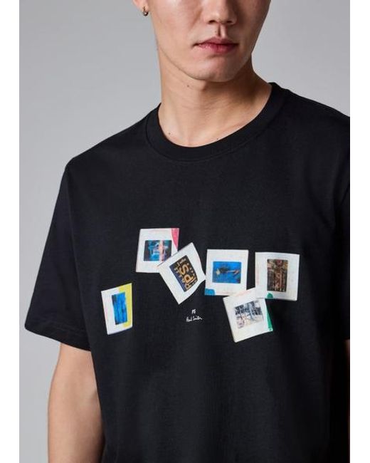 Paul Smith Black 'Slides' T-Shirt for men
