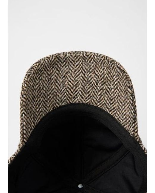 Paul Smith Brown Wool Tweed Cap for men