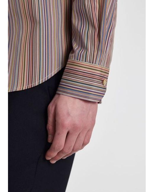 Paul Smith Gray Slim-Fit Cotton Shirt for men