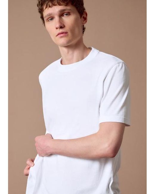 Paul Smith White Heavy Weight Cotton T-Shirt for men