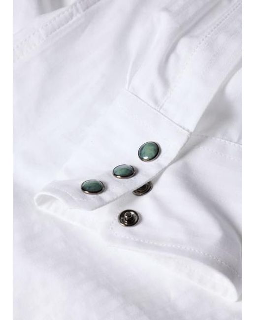 Paul Smith White Twill-Stripe Western Shirt for men