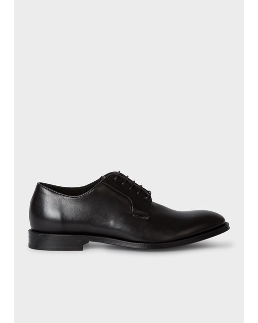 Paul Smith Black Leather 'chester' Flexible Travel Shoes for men
