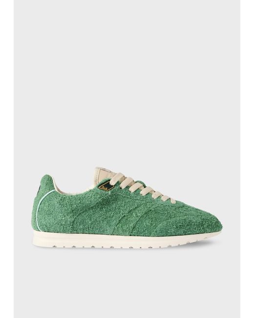 Paul Smith Green Suede 'Minky' Trainers for men