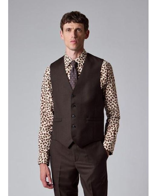 Paul Smith Natural Slim-Fit 'Lips' Print Shirt for men