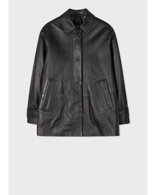 Paul Smith Black Womens Jacket Leather