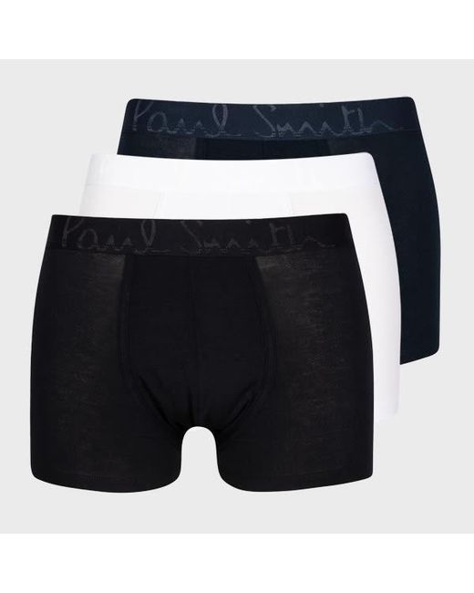 Paul Smith Blue Classic Tri-Colour Comfort Boxer Briefs Three Pack for men