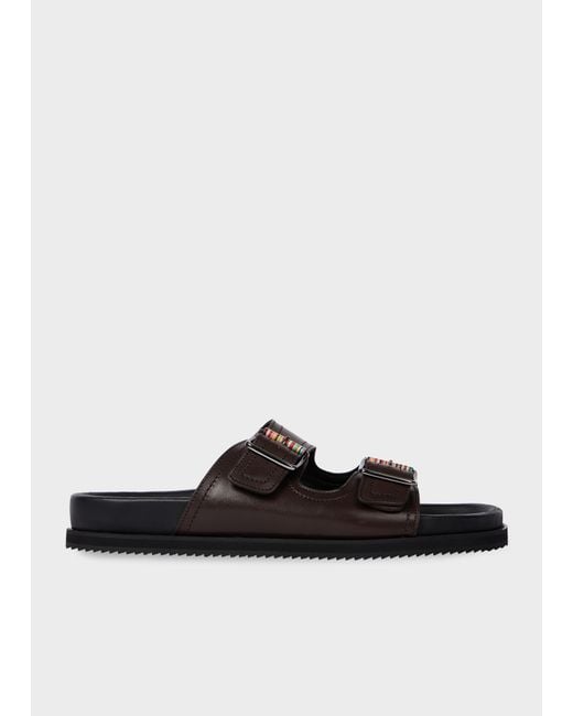 Paul Smith White Dark 'Malfa' Sandals for men