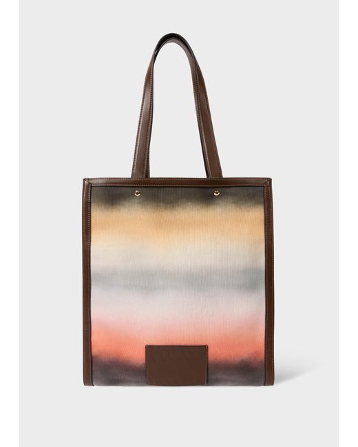 Paul Smith Pink Recycled Polyester 'airbrush' Tote Bag Multicolour for men