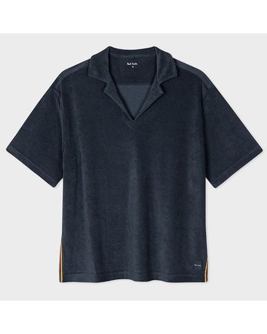 Paul Smith Blue Towelling Lounge T-Shirt for men