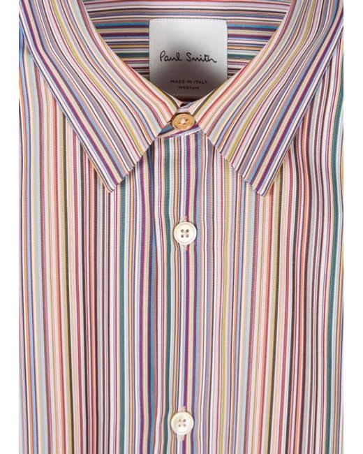 Paul Smith Gray Slim-Fit Cotton Shirt for men