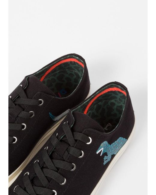 En Smith Homme Noires Pour Paul 'dino' 'kinsey' Toile Baskets mN8wv0On