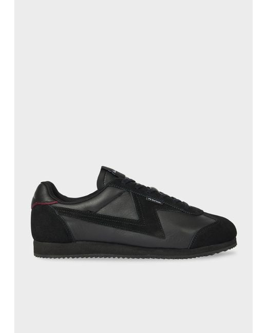 Paul Smith Black Tonal 'Atlanta' Trainers for men