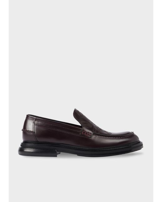 Paul Smith Black Bordeaux 'Camini' Loafers