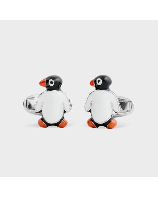 Paul Smith Metallic 'Penguin' Cufflinks for men