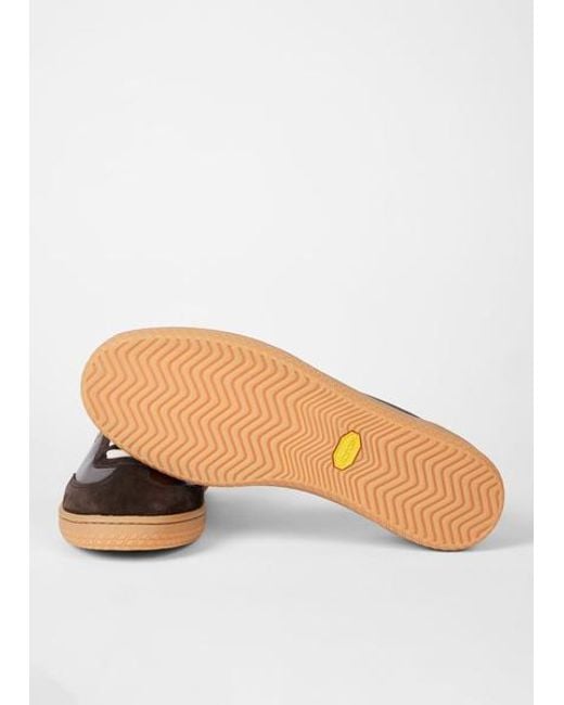 Paul Smith Brown Dark Leather 'Como' Trainers for men