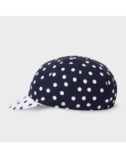 Paul Smith Blue Polka Dot Cycling Cap for men