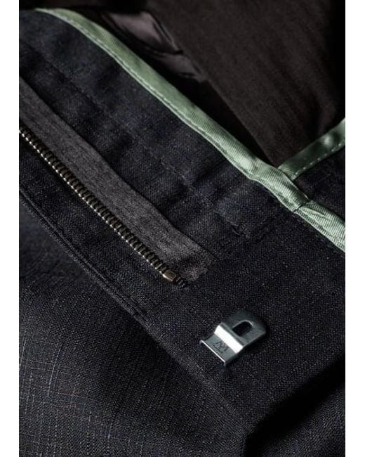 Paul Smith Blue Shadow Check Wool Trousers for men
