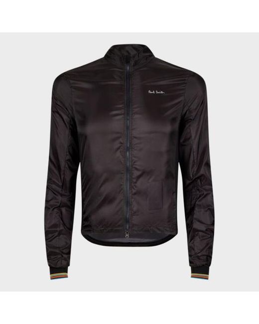 Paul Smith Black Packable Cycling Wind Jacket for men