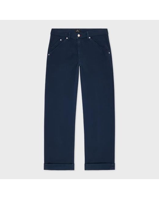 Paul Smith Blue Relaxed-Fit Garment-Dyed Jeans for men