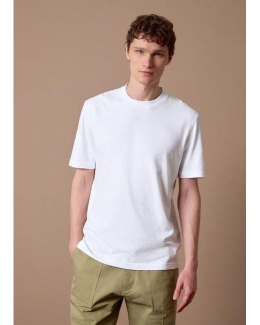 Paul Smith White Heavy Weight Cotton T-Shirt for men