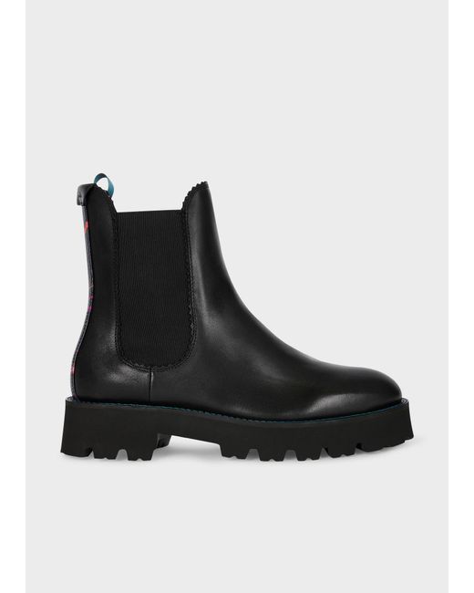 Paul Smith Leather Khyber Boots in Black Lyst UK