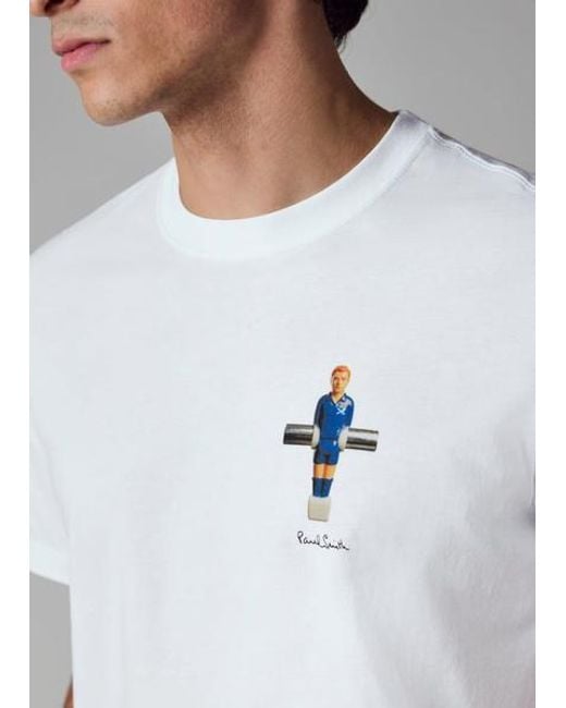 Paul Smith White 'Table Football' Print T-Shirt for men