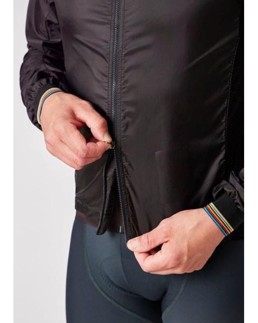 Paul Smith Black Packable Cycling Wind Jacket for men