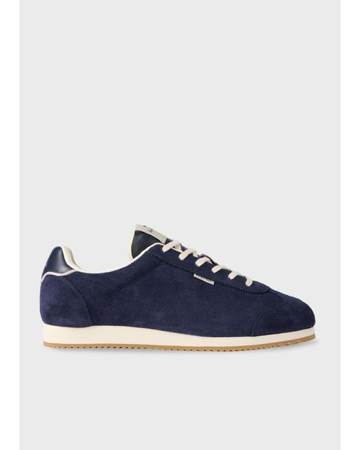 Paul Smith Blue Dark Suede 'Atlanta' Trainers for men