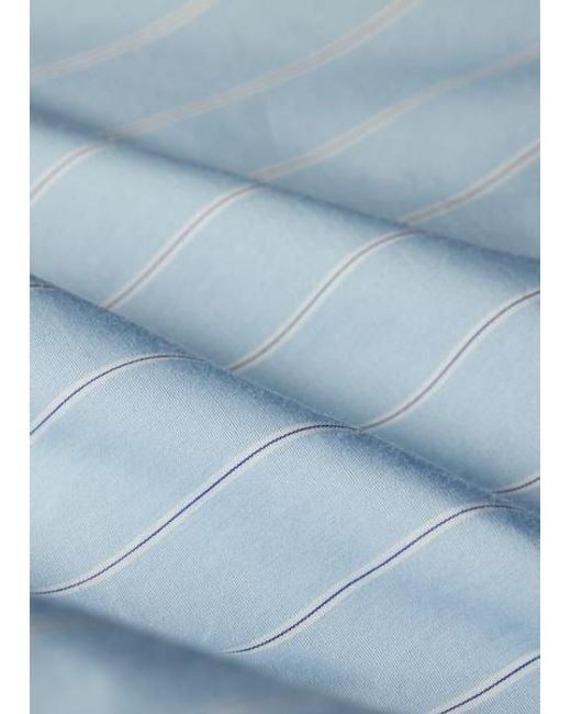 Paul Smith Blue Cotton Herringbone Field Jacket for men
