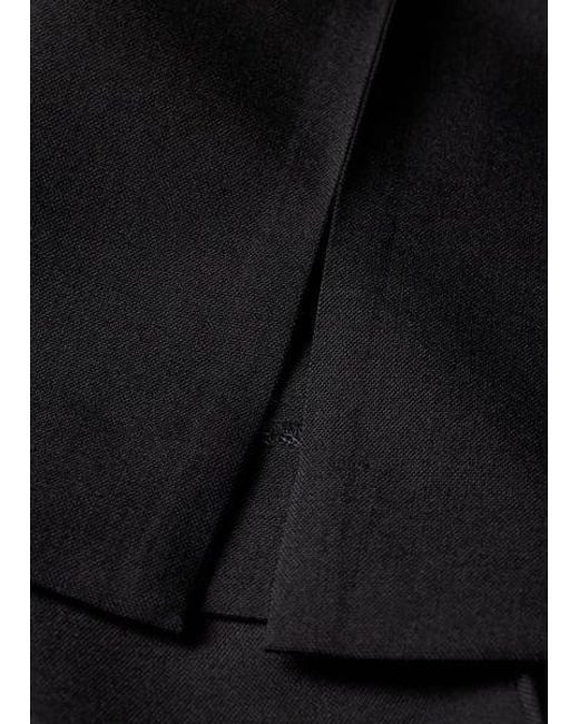 Paul Smith Black Wool Hopsack Tailored Trousers