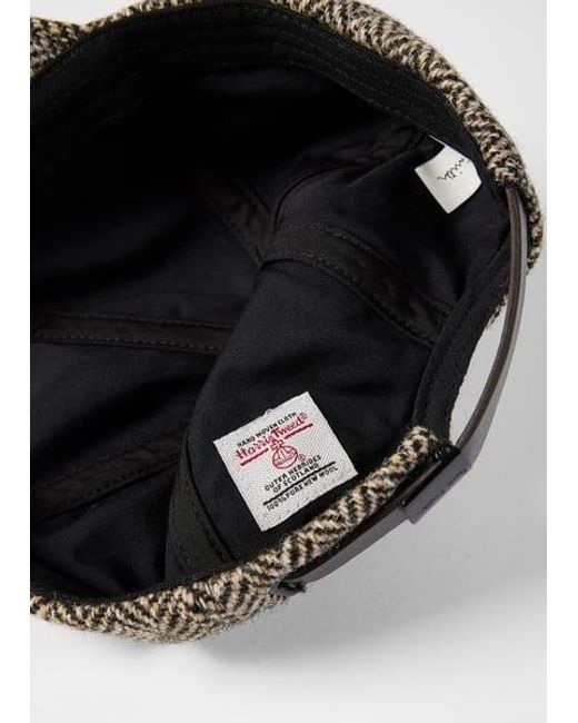 Paul Smith Brown Wool Tweed Cap for men