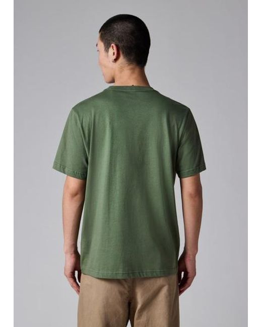 Paul Smith Blue Khaki 'Slides' T-Shirt for men
