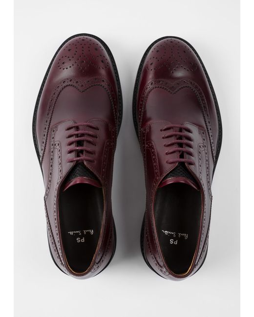 paul smith burgundy shoes